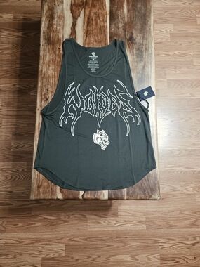Darc Sport -Dry Wolf- Men's Olive Green Graphic Tank Top